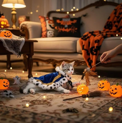 Capa de Rey para Mascotas – Disfraz Halloween
